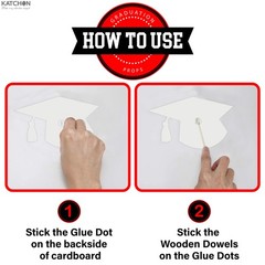 Red Graduation Photo Props 2026 – Pack of 23 | Photo Props for Red & Black Gradu