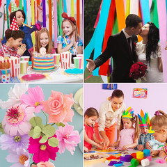 72 Pcs Crepe Paper Streamers Roll 8 Colors Rainbow Party Decoration Streamers fo