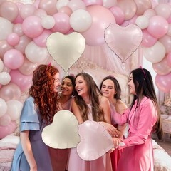 126PCS Pink White Balloon Arch Kit, Different Sizes 18 10 5 Inch Pink White S…