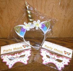 UNICORN Birthday Party Supply lot: Plates Cups Napkins Tablecover Balloon Banner