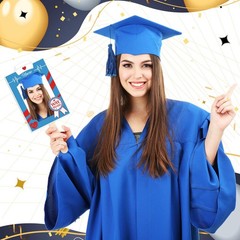 12 Pcs Blue Nurse Graduation Fans for 4×6 inch Pictures Class of 2026 Persona…