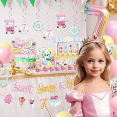 Sweet Sassy And Seven Birthday Decorations- 7th Birthday Decorations For Girl…