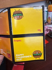Fast Food Funnies 32 Valentines Cartoon Food Character Sticker Set Classroom Exc