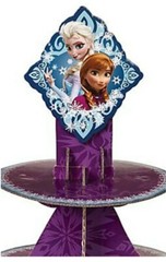 DISNEY FROZEN WILTON 3 DIMENSIONAL CUPCAKE STAND THREE TIER PARTY DISPLAY 16″T