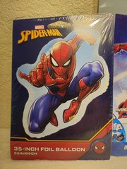 Marvel Avengers & Spider-Man Birthday Party Game, Foil Balloons, & Avenger Pogs