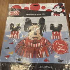 Disney Mickey Mouse Table Decorating Kit 12 Piece Swirl decorations PARTY NEW ✨