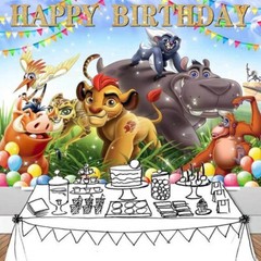 Lion Guard Party Supplies Backdrop Banner Poster Vinyl 7x5ft