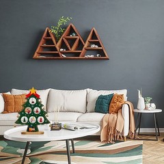 DIY Wooden Christmas Tree Table Desk Decoration Ornaments Festival Party JQ
