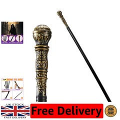 Regal 58.75″ Gold Cane – Dress-Up Wizard Staff for Halloween and Costume Parties