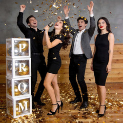 2026 Graduation Balloon Boxes Decorations, 4 Pieces White Clear Grad Balloon Box