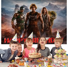 He-Man Party Decorations Backdrop Banner Poster Vinyl Birthday Gift