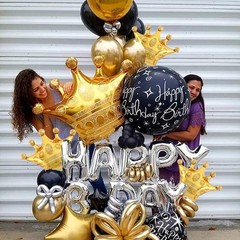 Stunning Gold Crown Balloons – 14PCS Set for Birthday, Wedding, and Celebrations