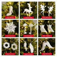 New Year Christmas Home Decor Ornaments Navidad Xmas Gifts Tree Hanging Pendants