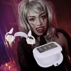 Retractable Realistic Vampire Zombie Fangs, Not Scratch, Reusable Fake Teeth