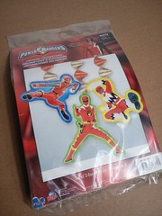 VTG Power Rangers Hanging Decorations Party Express from Hallmark Set of 3 NEW