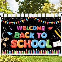 , Welcome Back To School Banner – XtraLarge, 72×44 Inch | Back To School Back…