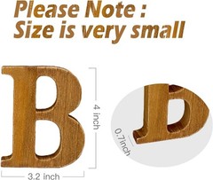 Small Wood Baby Letters for Rustic Baby Shower Decorations Gender Neutral Bab…