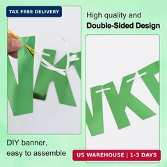 BEISHIDA 116 PCS A-Z DIY Letter Banner Kit Make Your Own Banner Including 111 Le