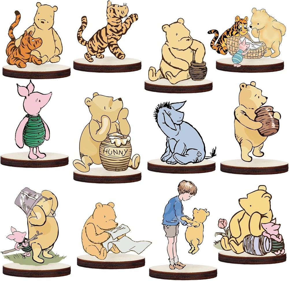 Winnie Centerpieces for Table, 12Pcs Table Decorations