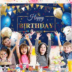 Birthday Confetti Balloons Kit Set Photography Backdrop Banner Party Decorations