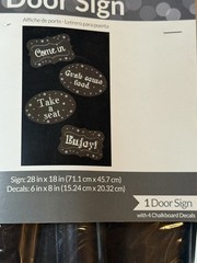 💜 Blank Door Signs Party Decoration Party Supply Black Chalkboard Blank Decal