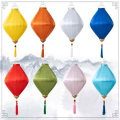Retro Chinese Hanging Lantern Waterproof Solid Color Festival Party Cloth Decor