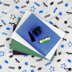Graduation Decorations 2026 | Blue and Black Congrats Grad Confetti 2026 – Pack
