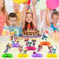 SuperKitties Honeycomb Centerpieces Table Toppers Decor for Birthday Party