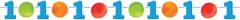 Big 1 Dots Boy 1st Polka Blue Cute Kids First Birthday Party Decoration Garland