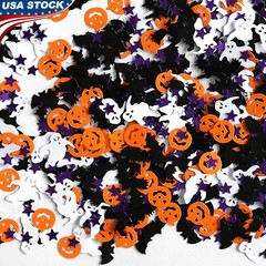 Halloween Confetti Table Scatter Party Decor Pumpkin Ghost DIY Scrapbook New