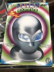 1999 Vintage PARTY LITE-UPS ALIEN 20 WATT STROBE LIGHT HEAD New In Box