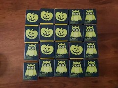Halloween Party Supplies Lot: Invitation Kit, Window Silhouettes, Pencils & More