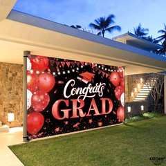 XtraLarge Congrats Grad Banner – 72×44 Inch, Congratulations Banner | Grad Class