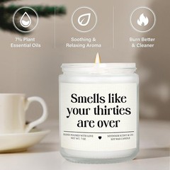 Charming 40th Birthday Candle – Handmade with Love, Ideal for Friends & Family
