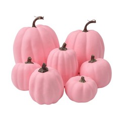 7Pcs Foam Pumpkins Ornaments For Fall Harvest Seasonal Thanksgiving Day Home