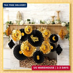 Epakh 29 Pcs Eid al Adha Decorations for Home Eid al Adha Hanging Paper Lantern