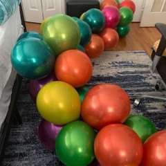 Chrome Green Balloons, 50 PCS 10 Inch Double-Layered Metallic Light Green Bal…