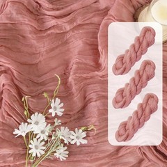 3 Pack Rose Pink Table Runner 35×120 Inches for Baby Shower Decoration Spring Ea