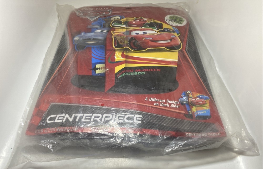 Disney Pixar Cars 2 Table Centerpiece Birthday Decor Hallmark Party 2011 New NOS