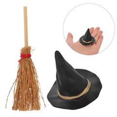 10Pcs Reusable Wizard Caps and Mini Witch Hats for Halloween Decoration Set