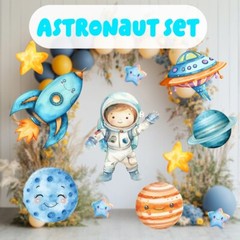Astronaut Props Space Party Boy Astronaut Cutouts Birthday Baby Shower