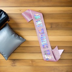 Birthday Sash for Women: Iridescent Shoulder Stole – in My Thirties