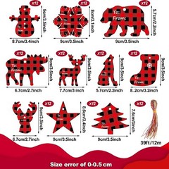 120PC Christmas Tag Red Greeting box Cards Xmas New Year Gifts Fantasy DIY Decor
