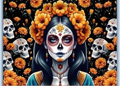 Cinco de Mayo Backdrop for Photography Day of The Dead