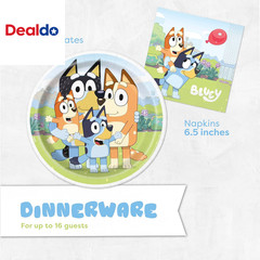 Bluey Birthday Decorations and Party Supplies | Serves 16 Guests | Bluey Party D
