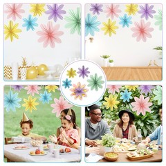 Paper Flowers Decorations for Wall Kaluofan 9 PCS Paper Fans Party Decoration…