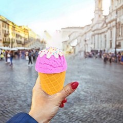 Simulated Ice Cream Cone Model Artificial Food Prop Photography Shop Decor
