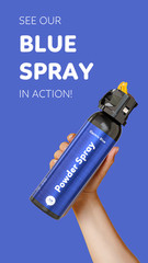 Blue Smoke Bomb Powder Cannon – Biodegradable Gender Reveal Fire Extinguisher