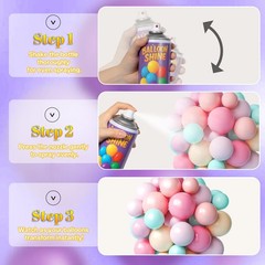 Balloon Shine Spray for Party : 15 oz Balloons Spray Silicone for Father’s Da…