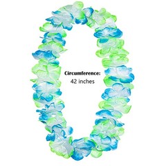 Hawaiian Luau Leis 12 Pack, Beach Party Favors For Adults, Multicolor